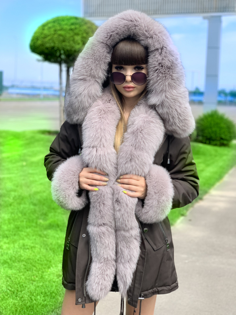 Парка з хутром песця