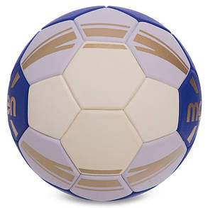 М'яч для гандболу MOLTEN H1C3500 (PVC, р-р 1, 5слоев, зшитий вручну, синій), фото 2