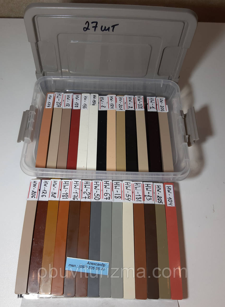 Комплект твердого воску за кольорами 27 шт. для плитки та меблів, віск універсальний, фото 1