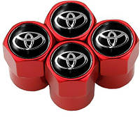 Колпачки на Ниппель Toyota Red (4 шт)