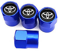 Колпачки на Ниппель Toyota Blue (4 шт)