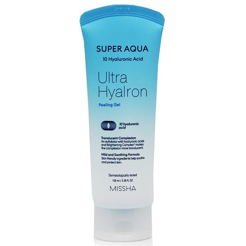 Пілінг-гель з гіалуроновою кислотою Missha Super Aqua Ultra Hyalron Peeling Gel 100 мл.