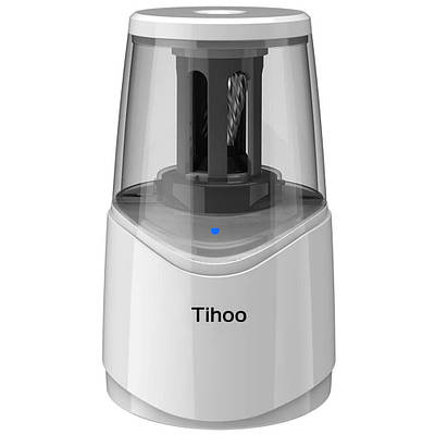 Точилка для олівців електрична Tihoo 8010 (Tenwin) акумуляторна, біла