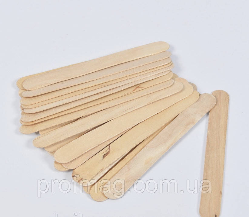 Одноразові шпателі дерев'яні, шпателі для депіляції, Doily (100 шт )
