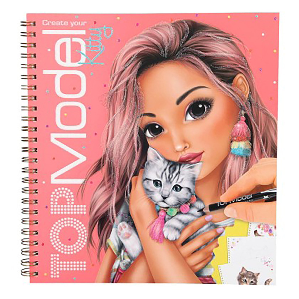 Книга-розмальовка з наклейками "Кошеня" Top Model