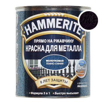 Молоткова фарба по металу HN (BLT )HAMMERITE (чорна ) 0,75 л