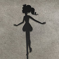 Дерев'яний топер "Дівчина з короною 2"