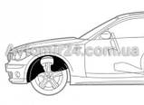 Підкрильники HYUNDAI Santa Fe 2 2006-2010 Підкрильники Хундай Санта Фе2 (передні к-кт), фото 7