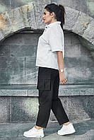 Чорна жіноча футболка з принтом Classic (42–46р) різний принт, фото 8