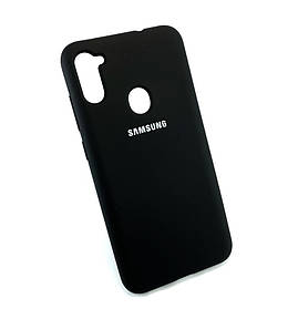 Чохол накладка для Samsung A11, A115, Samsung M11, M115 силіконовий Silicone Cover чорний