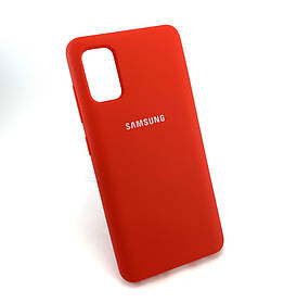 Оригінальний чохол для Samsung A41, A415 накладка Silicone Cover протиударний бампер червоний