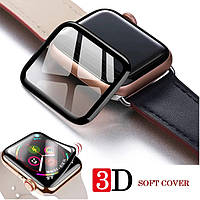 Захисна 3D-плівка з вигнутими краями для Apple Watch  38mm, 40mm, 41mm, 42mm, 44mm, 45mm, 49mm (black)