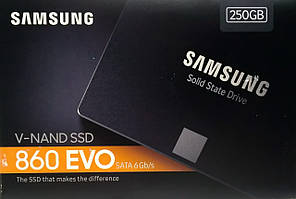 Накопичувач SSD Samsung 860 Evo-Series 250GB 2.5" SATA III V-NAND (MLC) (MZ-76E250BW)