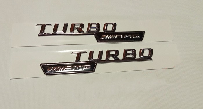 Емблема напис Turbo AMG на крило