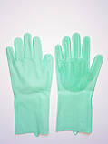 Силіконові рукавички для прибирання та миття посуду, фото 5