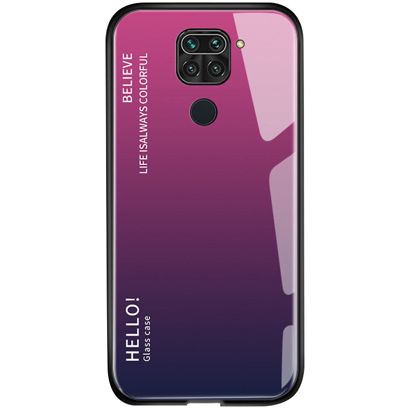 TPU+Glass чохол Gradient HELLO для Xiaomi Redmi Note 9 / Redmi 10X