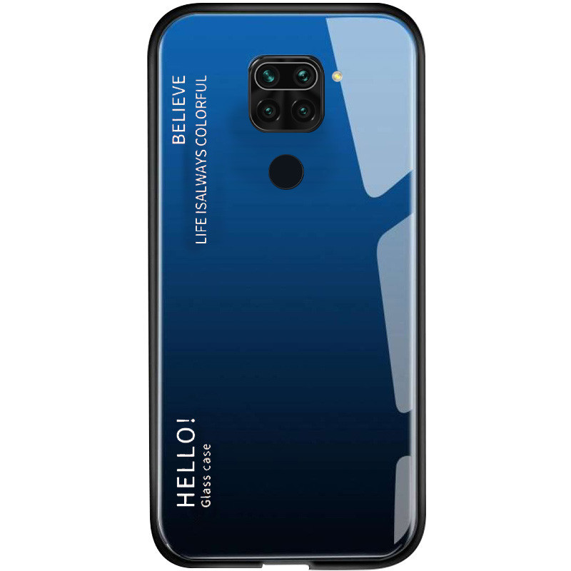 TPU+Glass чохол Gradient HELLO для Xiaomi Redmi Note 9 / Redmi 10X