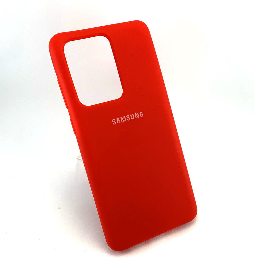 Оригінальний чохол для Samsung galaxy s20 Ultra g9880 накладка Silicone Cover бампер червоний