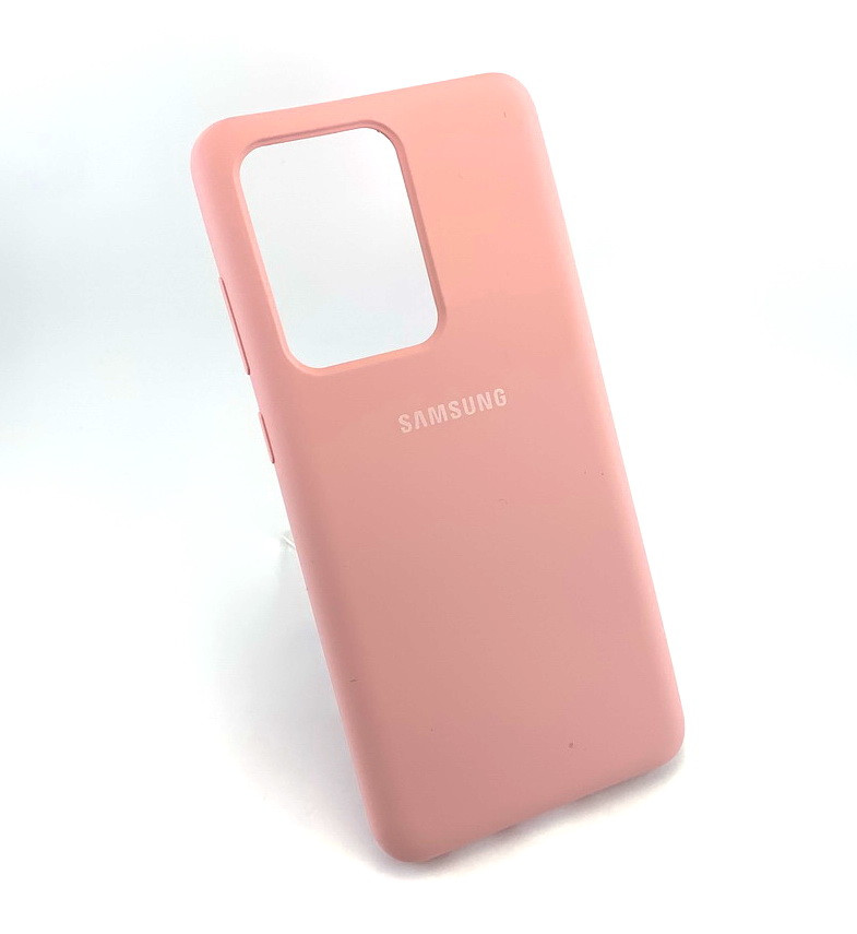 Оригінальний чохол для Samsung galaxy s20 Ultra g9880 накладка Silicone Cover бампер рожевий