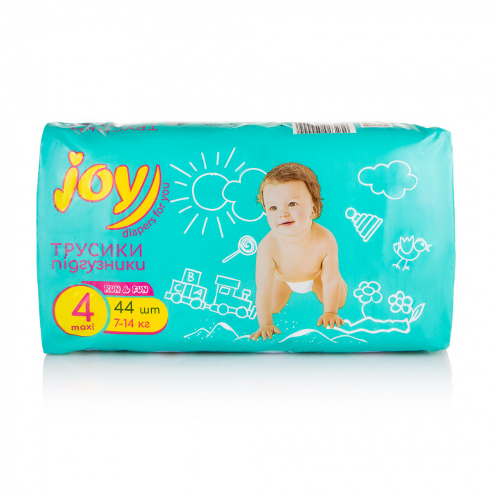 Підгузки-трусики Joy Run and Fun розмір 4, 7-14 кг, 44 шт