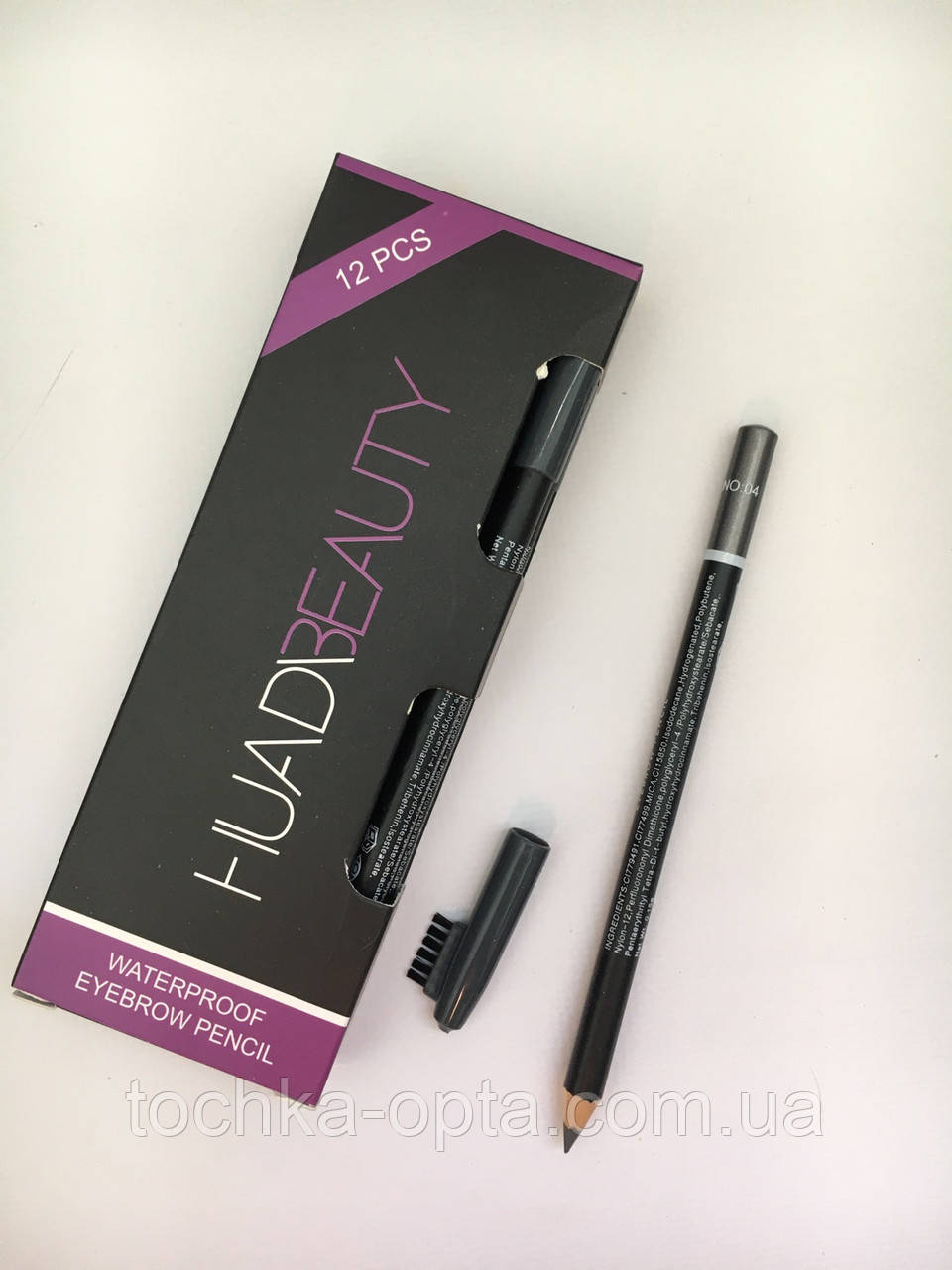 Олівець для брів Huda beauty чорний