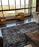 Шикарьний класичний килим ручної роботи мультиколор на чорному тлі, фото 4