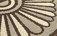 Придверні напівкруглий килимок на гумовій основі Karat Flex 50х80см Коричневий (19163/91)(6859 осіб), фото 3