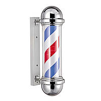 Символ барбер пул Стойка рекламная для барберов Barber`s pole (50х22х15см) MINI Испания Eurostil