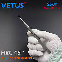 Пинцет Vetus SS-JP оригинал (140 мм) антимагнитный прямой высокоточный , 302 сталь HRC45+