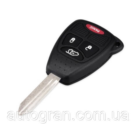 Корпус ключа Chrysler 3+1 кнопки, фото 1