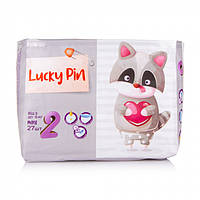 Підгузники LuckyPin розмір 2, 3-6 кг, шт 27