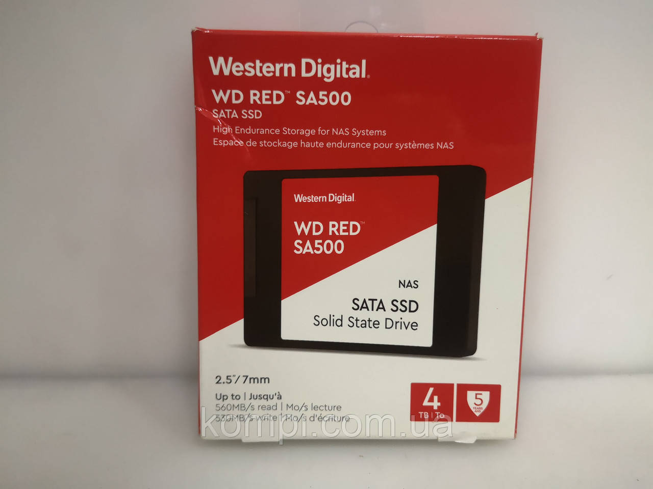 Диск SSD Western Digital Red SA500  4TB 2.5" SATAIII (WDS400T1R0A)