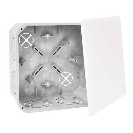 Розподільча коробка Копос KO 125_KA 132х132х72 мм, IP20, ПВХ, сіра, фото 1