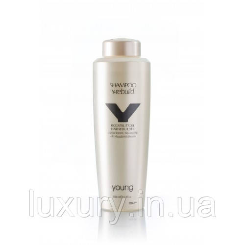 Y - Rebuild Відновлюючий шампунь Young для фарбованого волосся, містить масло макадамії і кератин