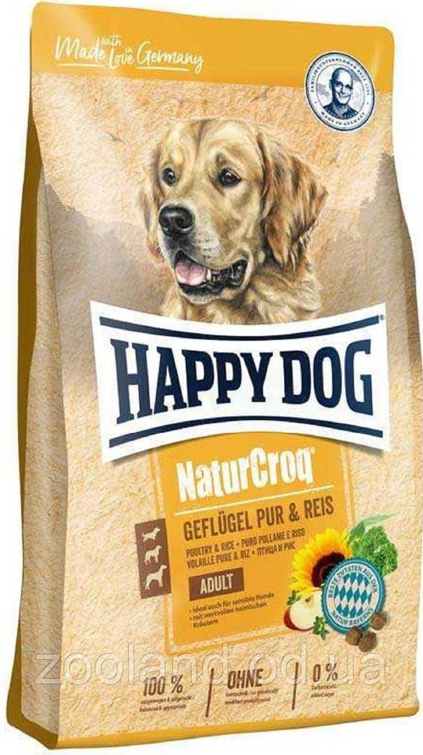 60512 Happy Dog NaturCroq курка та рис, 4 кг