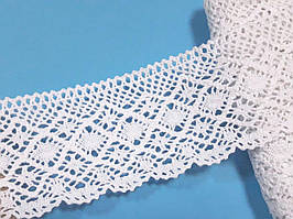 Мереживо натуральне, біле, 6 см. Ціна за 1 метр.