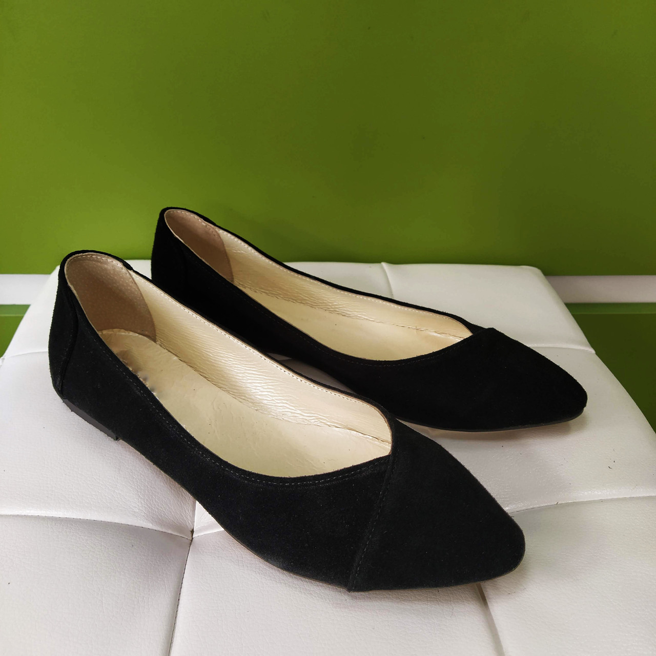 STTOPA Розміри 41-44. Балетки великих розмірів з натуральної шкіри. 166-4144 Чорні