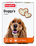 Доггіс Сеньйор Беафар Doggy's Senior Beaphar ласощі для собак старше 7 років, 75 таблеток