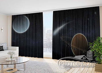 Фото Штори "Комета і планети" 2,7м*5,0м (2 полотна по 2,5м), тасьма