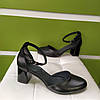 STTOPA Розміри 36-44. Босоніжки великих розмірів шкіряні. Каблук 6,5 см. 154-3644-65 Чорні, фото 2