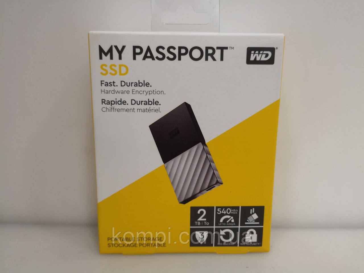 Зовнішній жорсткий диск My Passport 2TB USB 3.1 Gen 2 Type-C WD (WDBKVX0020PSL-WESN)