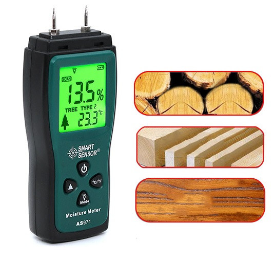 Голчастий вологомір Smart Sensor AS971 (2-70%, 0-40°С), фото 1