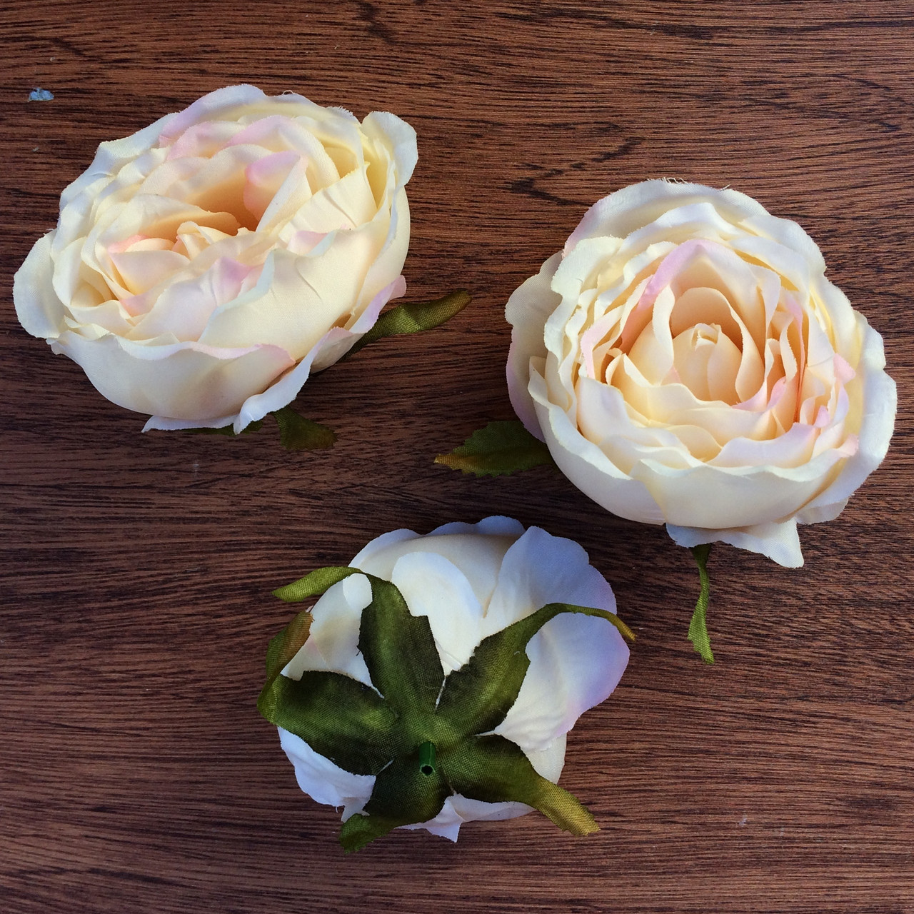 Головка півонії, піоноподібної троянди 8 см. персиковий, фото 1