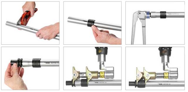 Монтаж натяжных фитингов