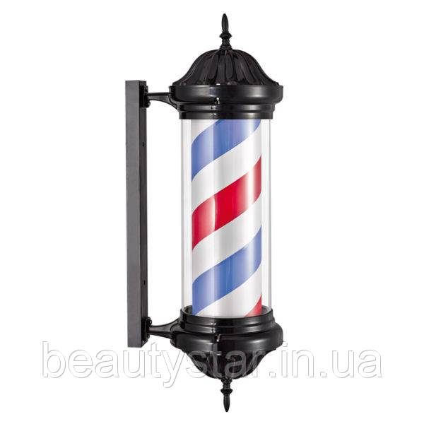 Знак - ліхтар барбер пул (86х21, 5х26, 5 см) символ для барбершопа Barber Pole ліхтар-вивіска для барбершопа