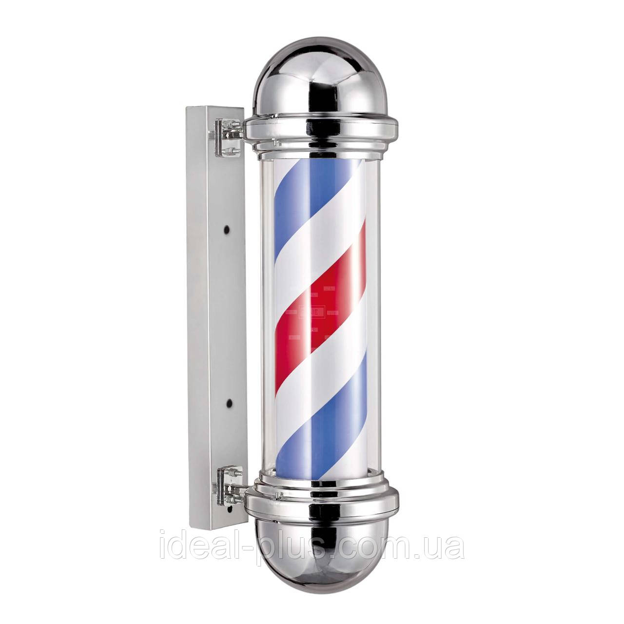 Вивіска барбер-пул MINI рекламний знак для барберів "Barber`s pole" (50х22х15см) MINI Іспанія