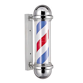 Вивіска барбер-пул MINI рекламний знак для барберів "Barber`s pole" (50х22х15см) MINI Іспанія