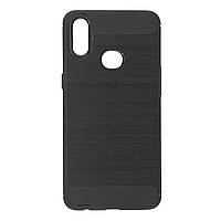 Чехол для Samsung A10s / A107 силиконовый противоударный Hoco Carbon Case черный