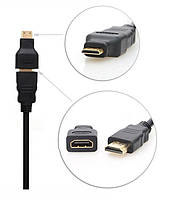 Адаптер для стандартного HDMI-кабелю, перехідник HDMI — miniHDMI