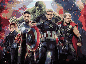 Картина за номерами Origami Герої кіно Месники LW 1271 40*50 см